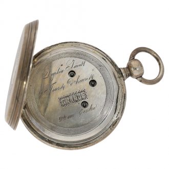 English chronometer with dual time and jumping seconds Circa 1850