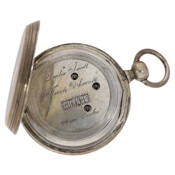 English chronometer with dual time and jumping seconds Circa 1850 English chronometer with dual time and jumping seconds Circa 1850