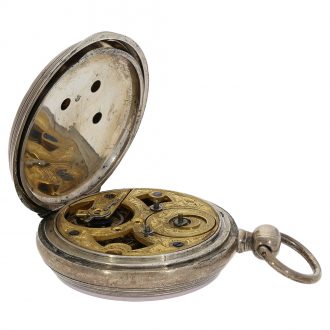 English chronometer with dual time and jumping seconds Circa 1850