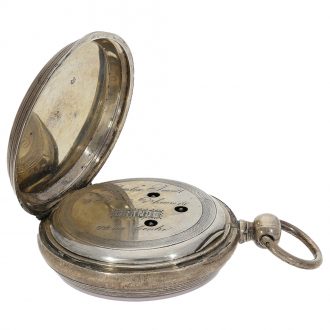 English chronometer with dual time and jumping seconds Circa 1850