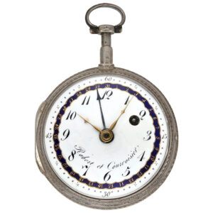 Swiss verge pocket watch with hand date Circa 1795
