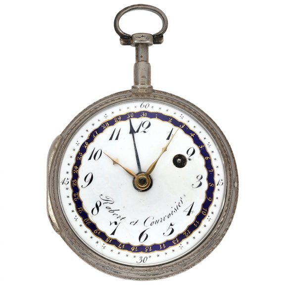 Swiss verge pocket watch with hand date Circa 1795