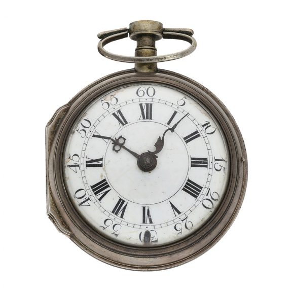 Austrian pair cased watch with rock crystal bridge Circa 1760 Austrian pair cased watch with rock crystal bridge Circa 1760