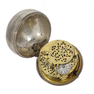 Large and early English pair cased verge pocket watch Circa 1700
