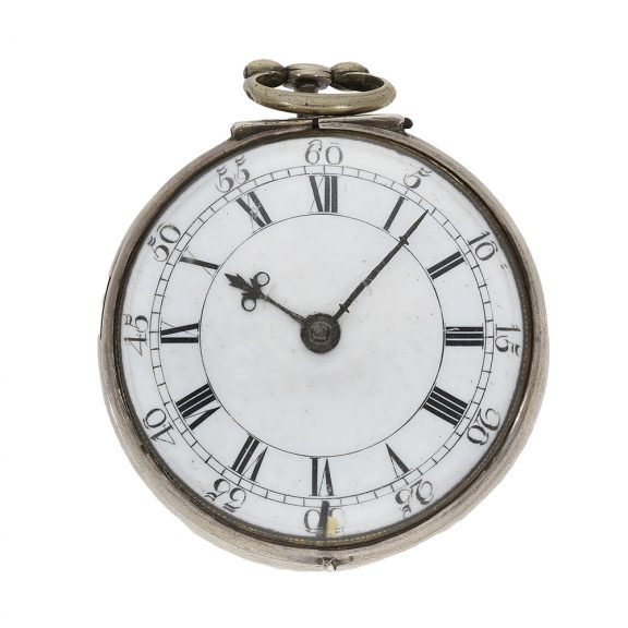 Large and early English pair cased verge pocket watch Circa 1700 Large and early English pair cased verge pocket watch Circa 1700
