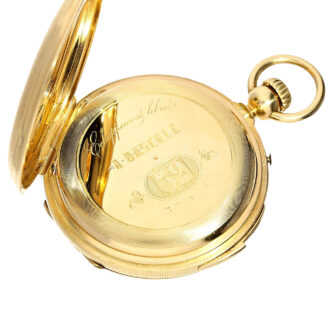 Swiss gold half-quarter repeating chronometer Circa 1865