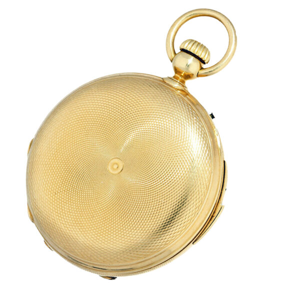 Swiss gold half-quarter repeating chronometer Circa 1865 Swiss gold half-quarter repeating chronometer Circa 1865