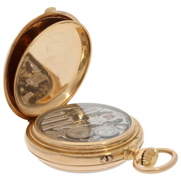 Swiss astronomic repeater with triple date and moon Circa 1890 Swiss astronomic repeater with triple date and moon Circa 1890