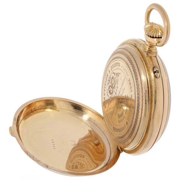Swiss astronomic repeater with triple date and moon Circa 1890 Swiss astronomic repeater with triple date and moon Circa 1890