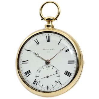English precision pocket watch with duplex escapement Circa 1818