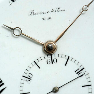 English precision pocket watch with duplex escapement Circa 1818