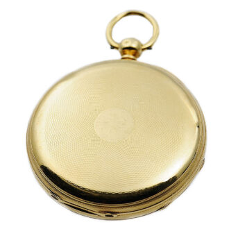 English gold pocket watch with duplex escapement Circa 1860