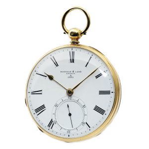 English gold pocket watch with duplex escapement Circa 1860