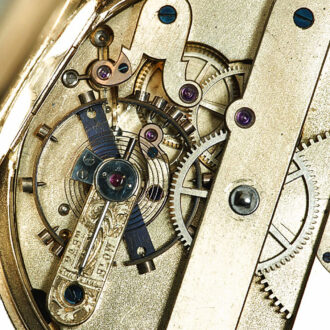 Swiss chronometer with pivoted detent escapement circa 1870