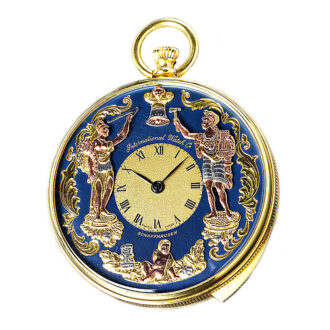 Swiss gold repeating pocket watch with Jacquemarts Circa 1980