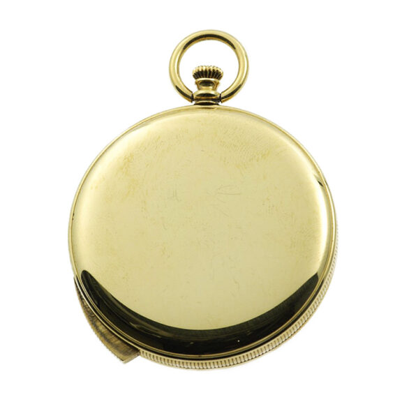 Swiss gold repeating pocket watch with Jacquemarts Circa 1980 Swiss gold repeating pocket watch with Jacquemarts Circa 1980