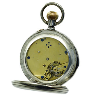 Swiss five-minute repeating silver pocket watch Circa 1880