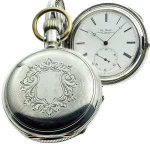 American silver Precision Patent Chronometer watch Circa 1880
