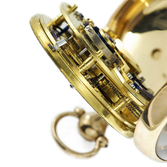 English gold watch with spring detent escapement Circa 1810 English gold watch with spring detent escapement Circa 1810
