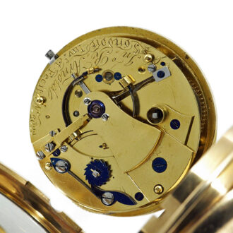 English gold watch with spring detent escapement Circa 1810