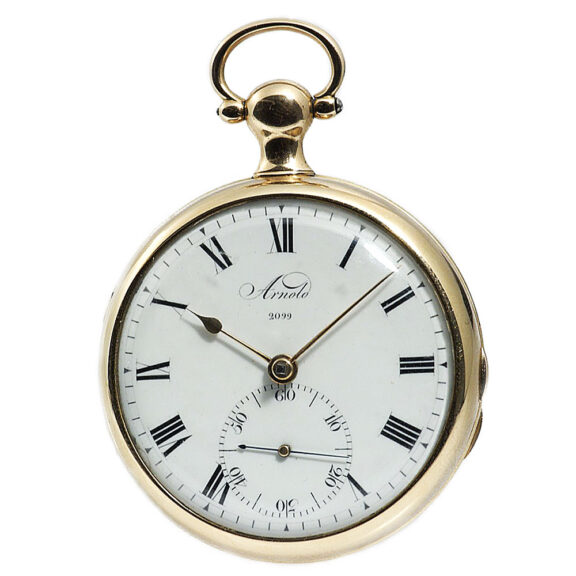 English gold watch with spring detent escapement Circa 1810 English gold watch with spring detent escapement Circa 1810