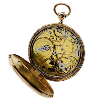 Danish quarter repeating double wheel duplex pocket watch Circa 1835