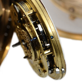 Fine Danish rose gold quarter repeating pocket watch Circa 1785