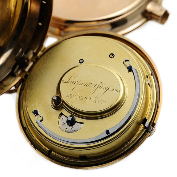 Fine Danish rose gold quarter repeating pocket watch Circa 1785 Fine Danish rose gold quarter repeating pocket watch Circa 1785