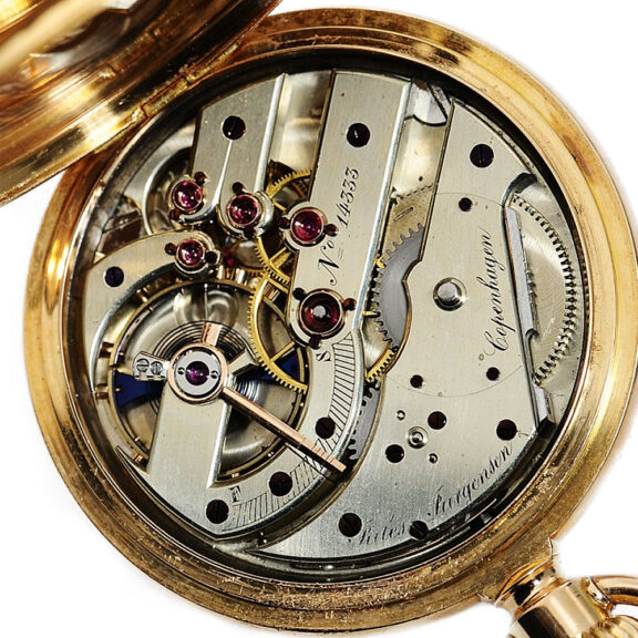 Danish gold watch with patented Jürgensen bow setting Circa 1890 Danish gold watch with patented Jürgensen bow setting Circa 1890Danish gold watch with patented Jürgensen bow setting Circa 1890