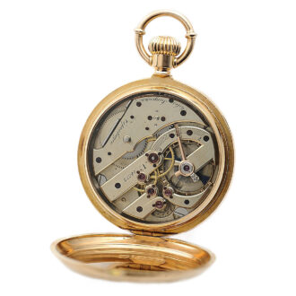 Danish gold watch with patented Jürgensen bow setting Circa 1890 Danish gold watch with patented Jürgensen bow setting Circa 1890