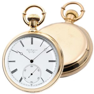 Danish gold watch with patented Jürgensen bow setting Circa 1890