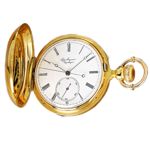 Danish repeater with stoppable jumping seconds Circa 1858