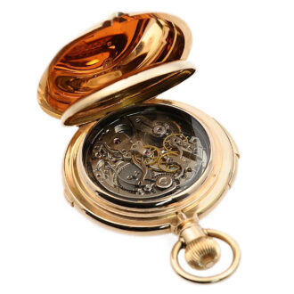 Swiss watch with perpetual calendar and moon phases Circa 1890