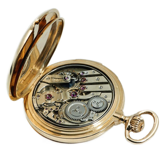 Swiss gold hunting cased five-minute repeating lever Circa 1890 Swiss gold hunting cased five-minute repeating lever Circa 1890
