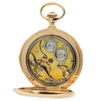 Swiss gold carillon minute repeating pocket watch Circa 1900