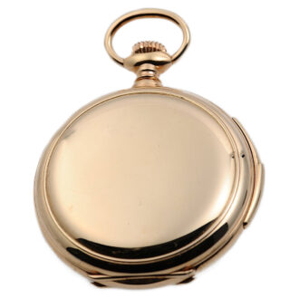 Swiss gold carillon minute repeating pocket watch Circa 1900