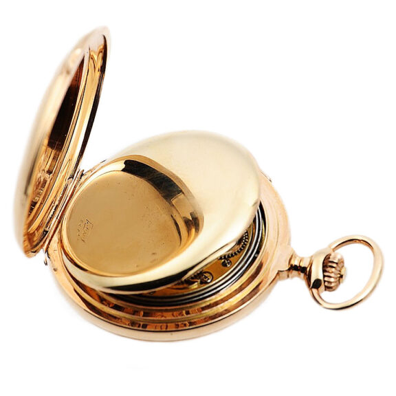 Swiss gold carillon minute repeating pocket watch Circa 1900 Swiss gold carillon minute repeating pocket watch Circa 1900
