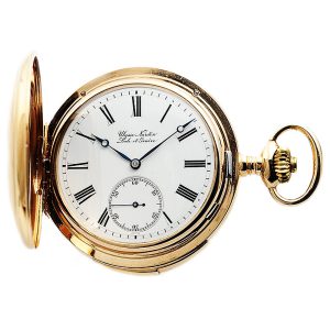 Swiss quarter repeating hunting cased pocket watch Circa 1890