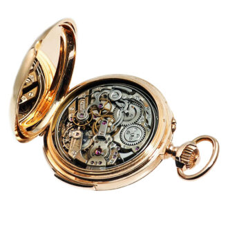 Swiss gold repeating watch with chronograph Circa 1880