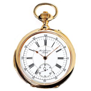 Swiss gold repeating watch with chronograph Circa 1880