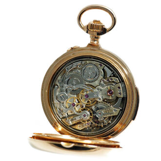 Swiss gold repeating watch with chronograph Circa 1880
