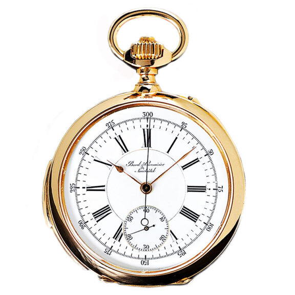 Swiss gold repeating watch with chronograph Circa 1880