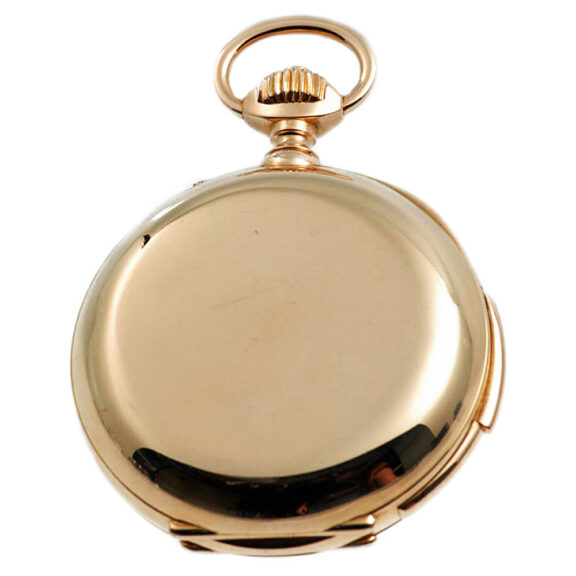Swiss gold repeating watch with chronograph Circa 1880 Swiss gold repeating watch with chronograph Circa 1880