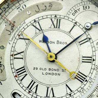 English pocket watch with hygro-, baro- and thermometer Circa 1900 English pocket watch with hygro-, baro- and thermometer Circa 1900