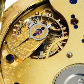 Swiss watch with perpetual calendar and moon phases Circa 1880