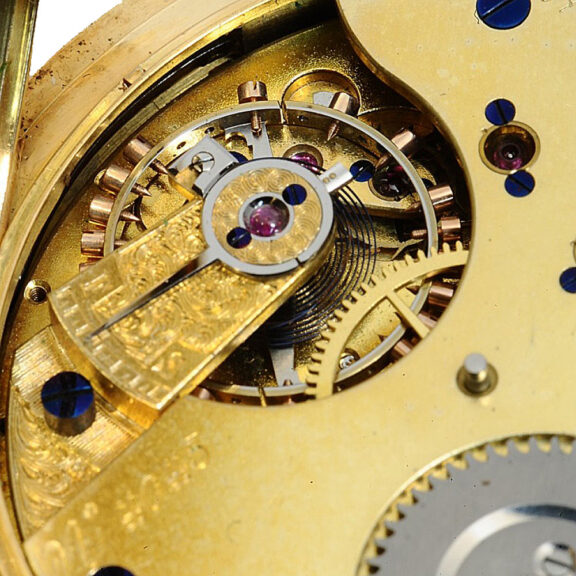 Swiss watch with perpetual calendar and moon phases Circa 1880 Swiss watch with perpetual calendar and moon phases Circa 1880