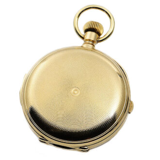 Swiss gold minute repeating chronograph watch Circa 1885