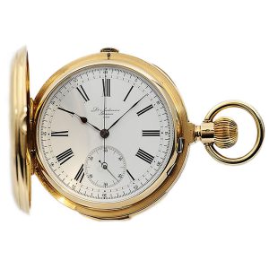 Swiss gold minute repeating chronograph watch Circa 1885