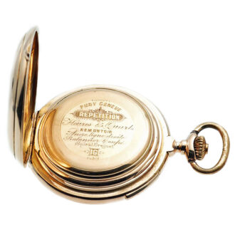 Swiss repeater with concealed erotic automaton Circa 1900