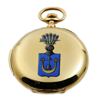 Swiss watch with repeater and enamel monogram Circa 1900 Swiss watch with repeater and enamel monogram Circa 1900